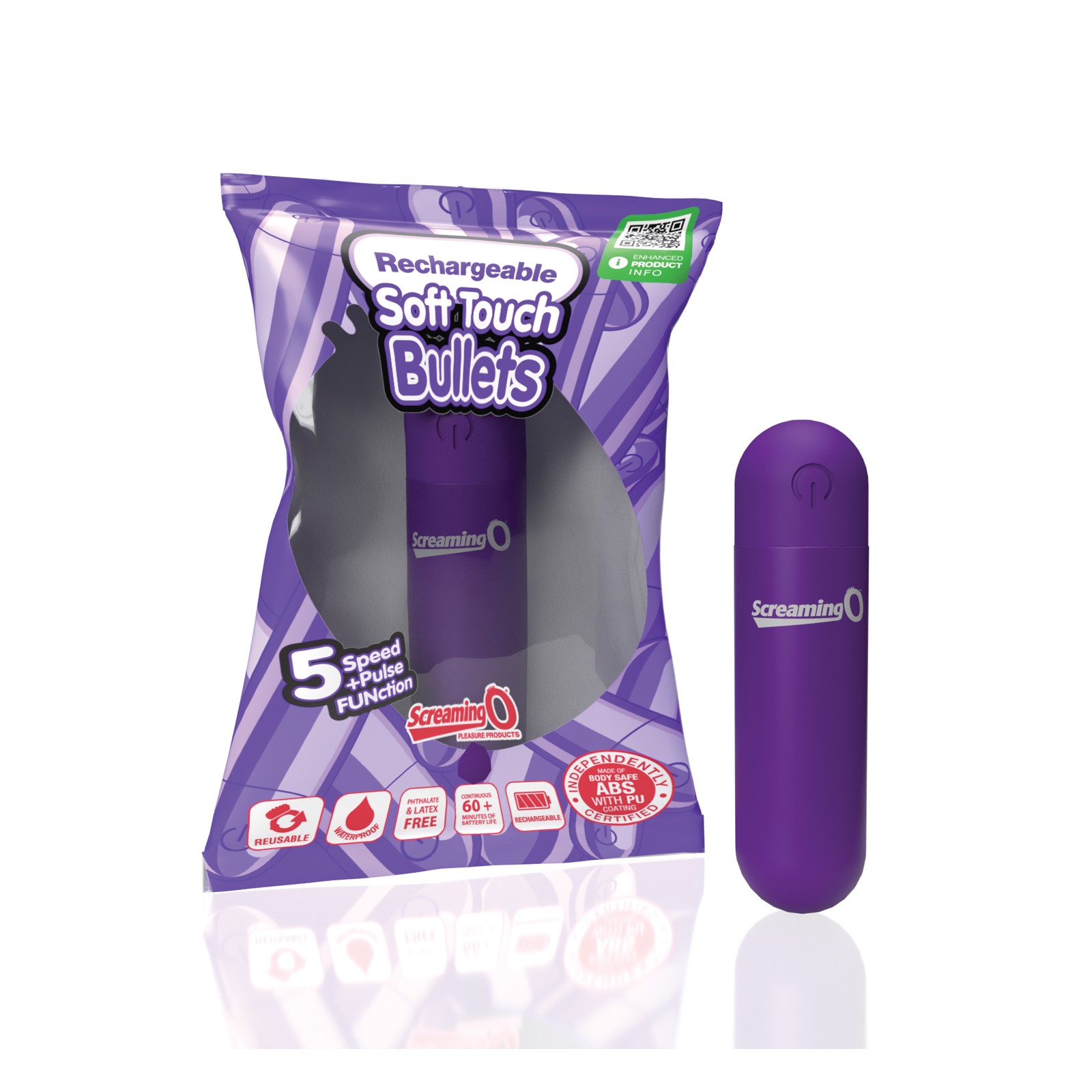 Screaming O Soft Touch Rechargeable Bullet Purple