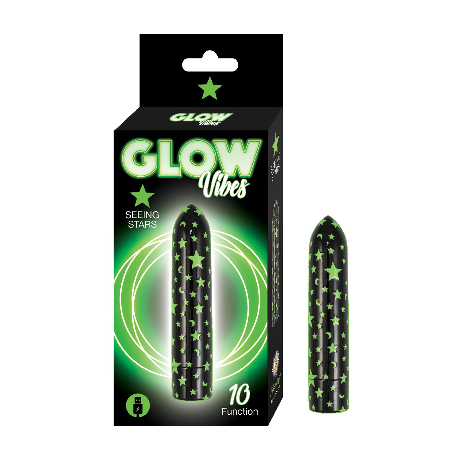 Glow in the Dark Portable Vibrator Seeing Stars