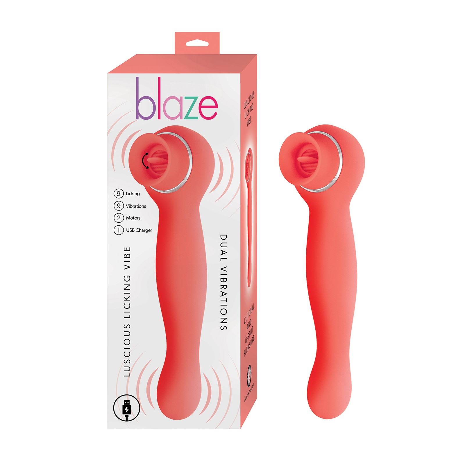 Vibrador Blaze Luscious Licker Coral