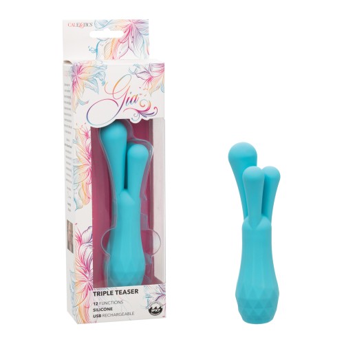 Vibrador Gia Triple Teaser Aqua