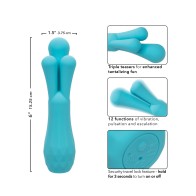 Gia Triple Teaser Vibrator Aqua