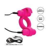 Couple's Enhancer Silicone Rechargeable Rockin' Rabbit Fuchsia