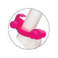 Couple's Enhancer Silicone Rechargeable Rockin' Rabbit Fuchsia