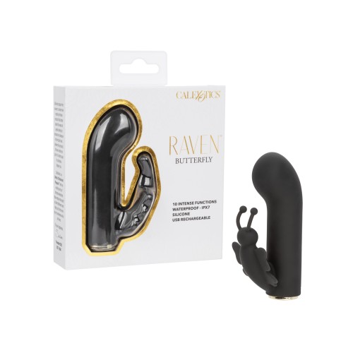 Raven Butterfly G-Spot Vibrator Black