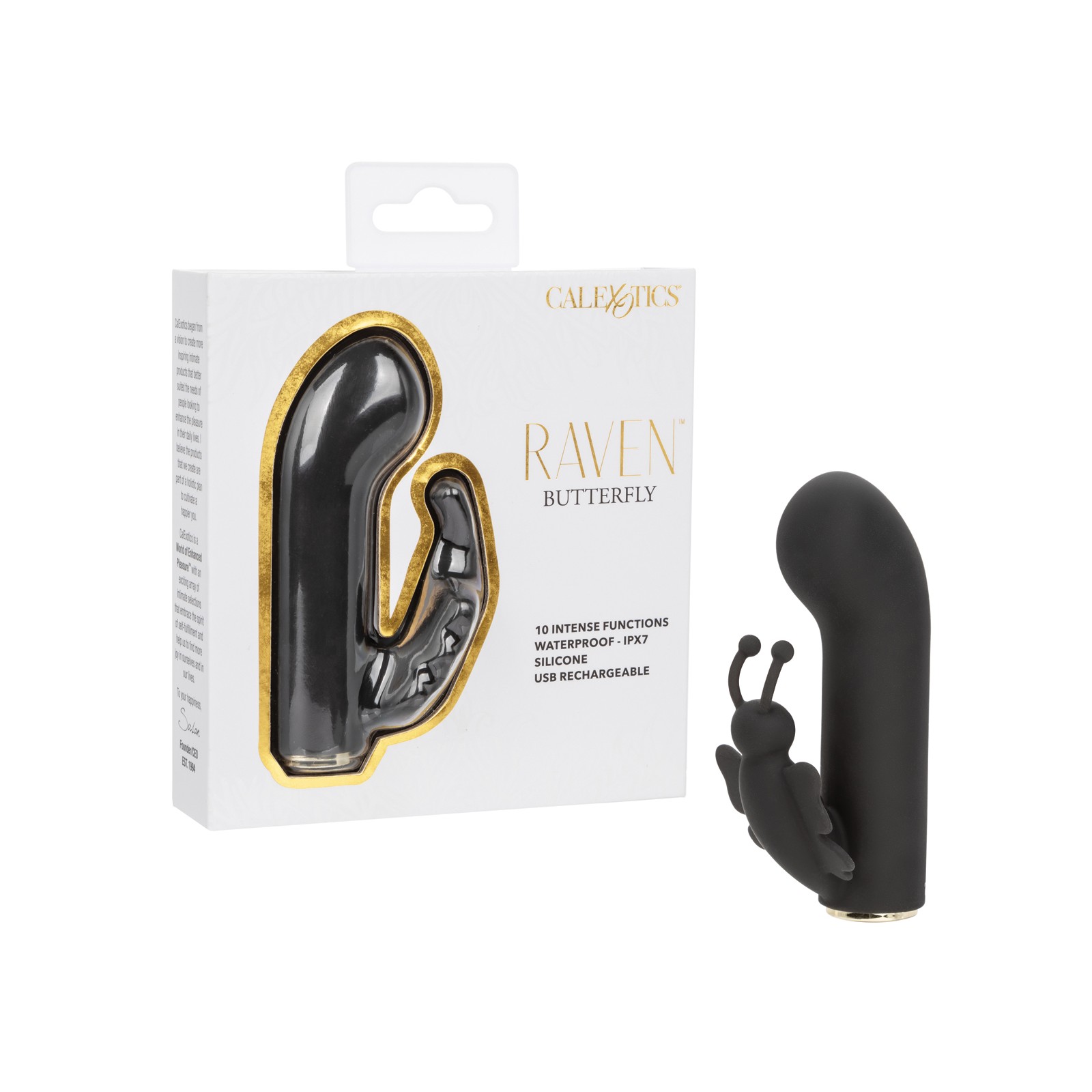 Raven Butterfly G-Spot Vibrator Black