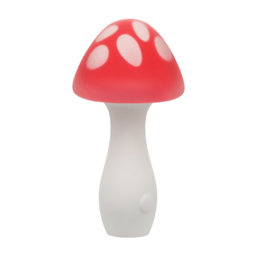 Masajeador Juguetón Muff Shroom Naughty Bites - Rojo/Blanco