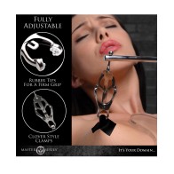 Tower of Pain Nipple Clamps - Silver for BDSM Lovers