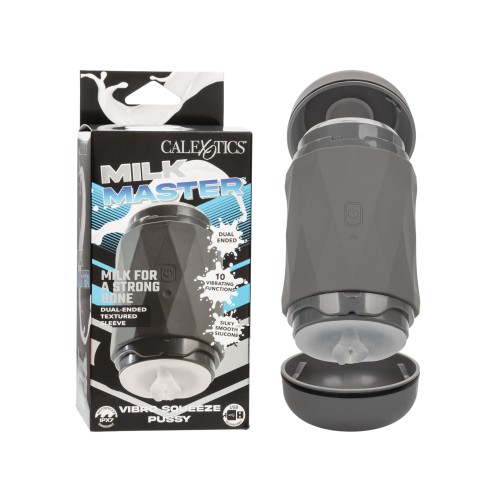 Milk Master Vibro Squeeze Pussy Stroker