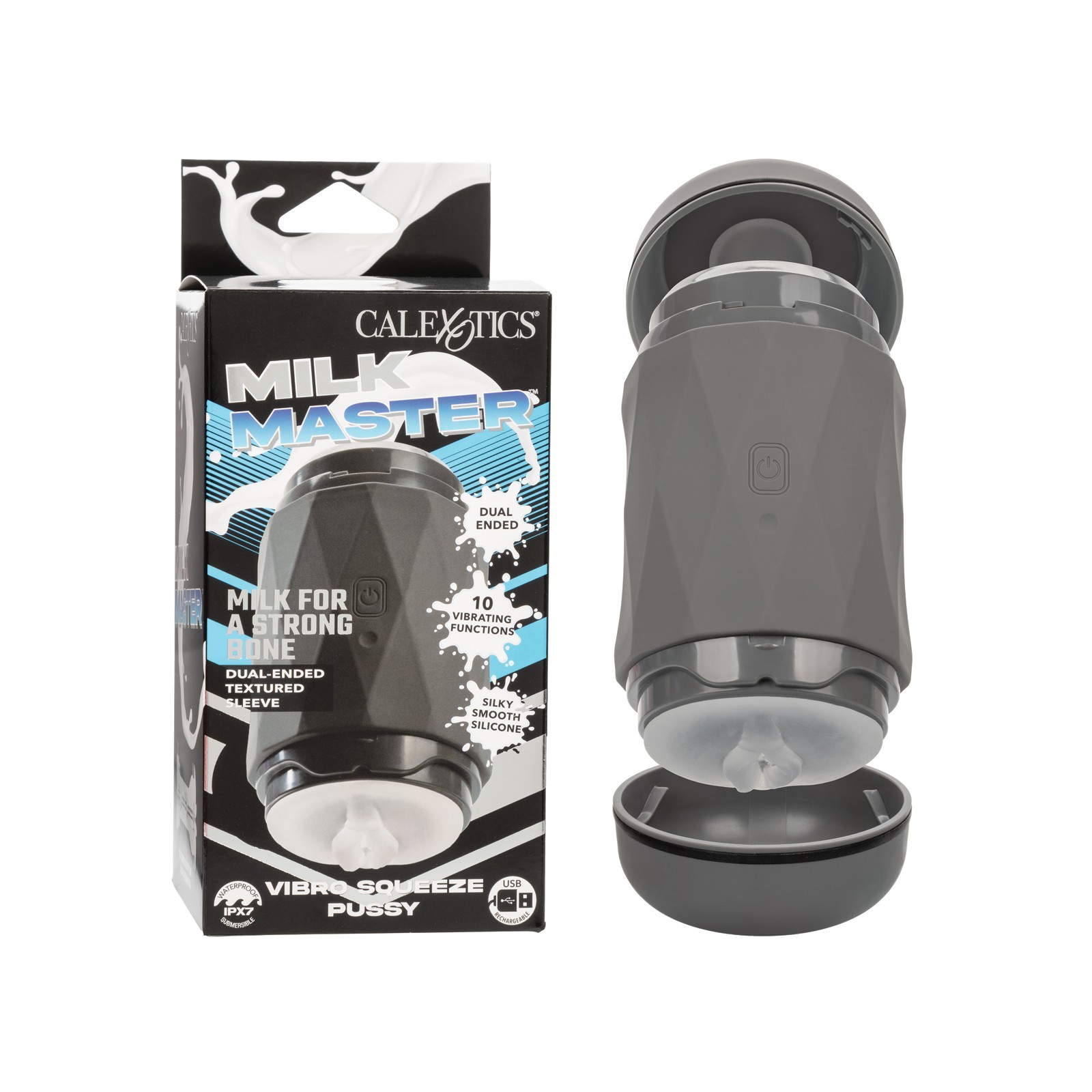 Milk Master Vibro Squeeze Pussy Stroker