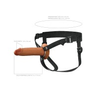 Fantasy X-Tensions Elite 7" Hollow Strap-on - Brown