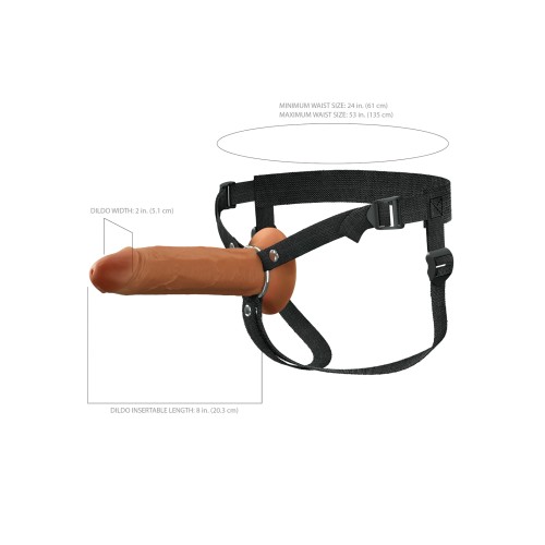 Fantasy X-Tensions Elite 8" Hollow Strap-on with Harness