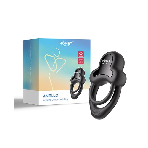 Vibrating Double Cock Ring with Clitoral Stimulator