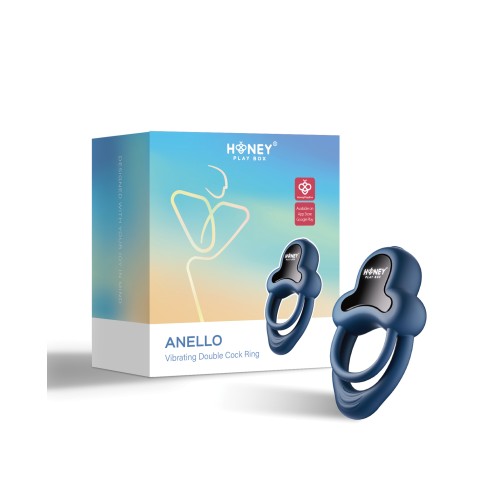 Anello Vibrating Double Cock Ring with Clitoral Stimulator