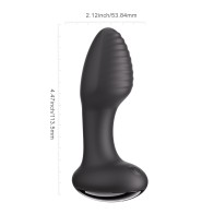 Plug Anal Rotativo Frenzy - Negro