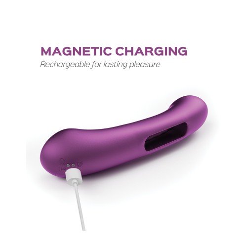 Tempo Pressure Sensing Flapping Vibrator in Purple