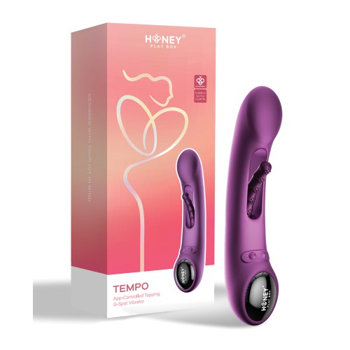 Tempo Pressure Sensing Flapping Vibrator in Purple