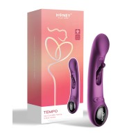 Tempo Pressure Sensing Flapping Vibrator in Purple