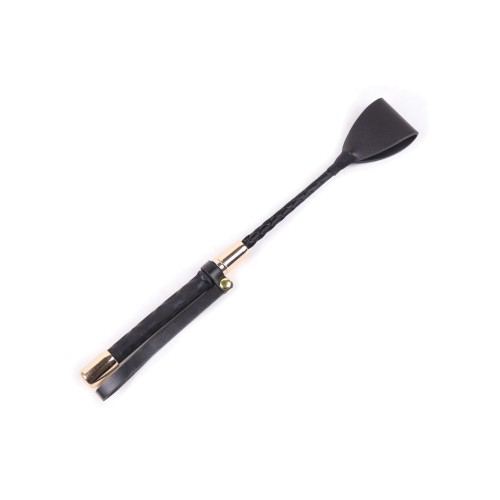 Plesur 12 Inch Riding Crop - Black