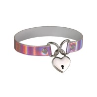 Collar de Corazón Plesur Rosa Holográfico