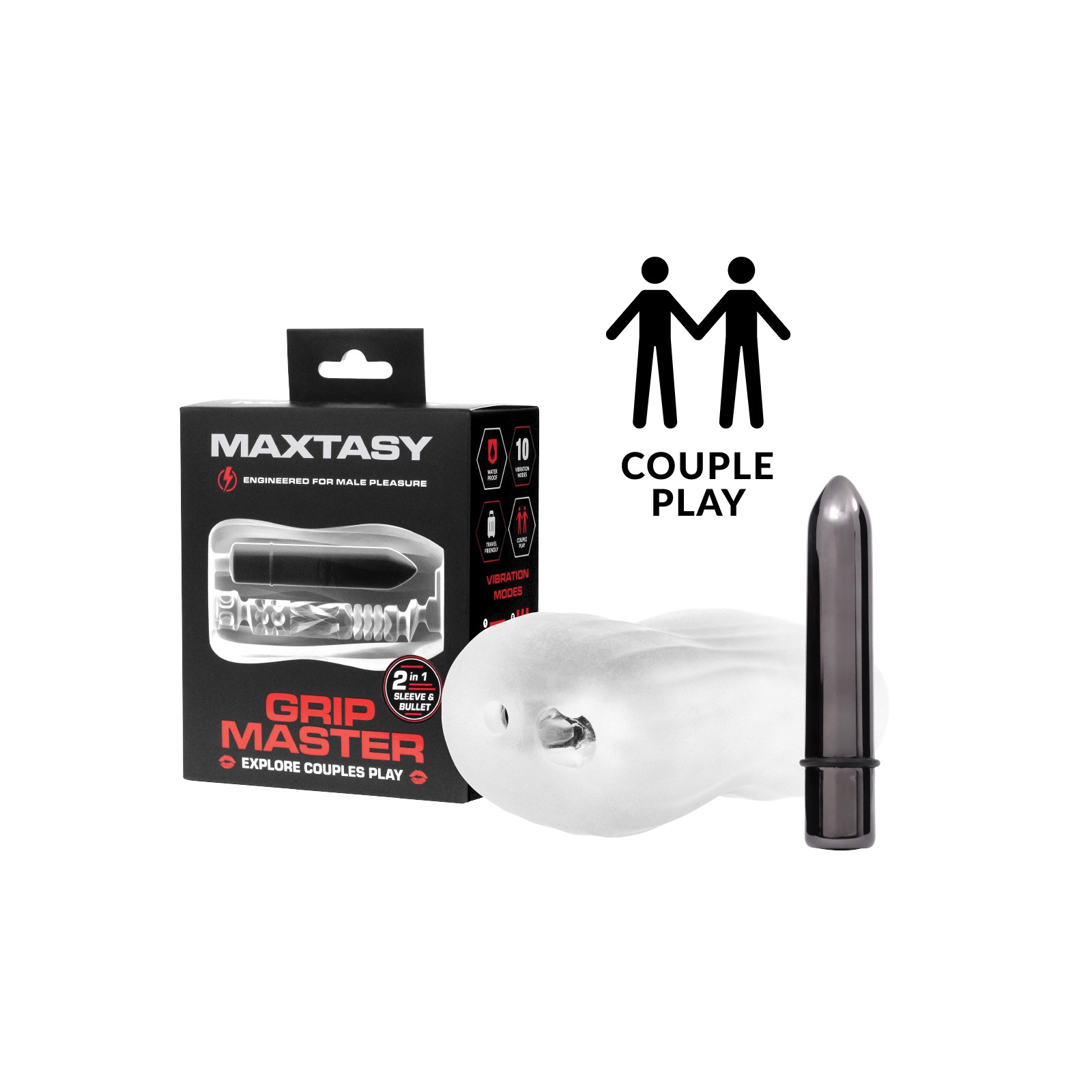 Maxtasy Grip Master Sleeve & Bullet for Enhanced Play