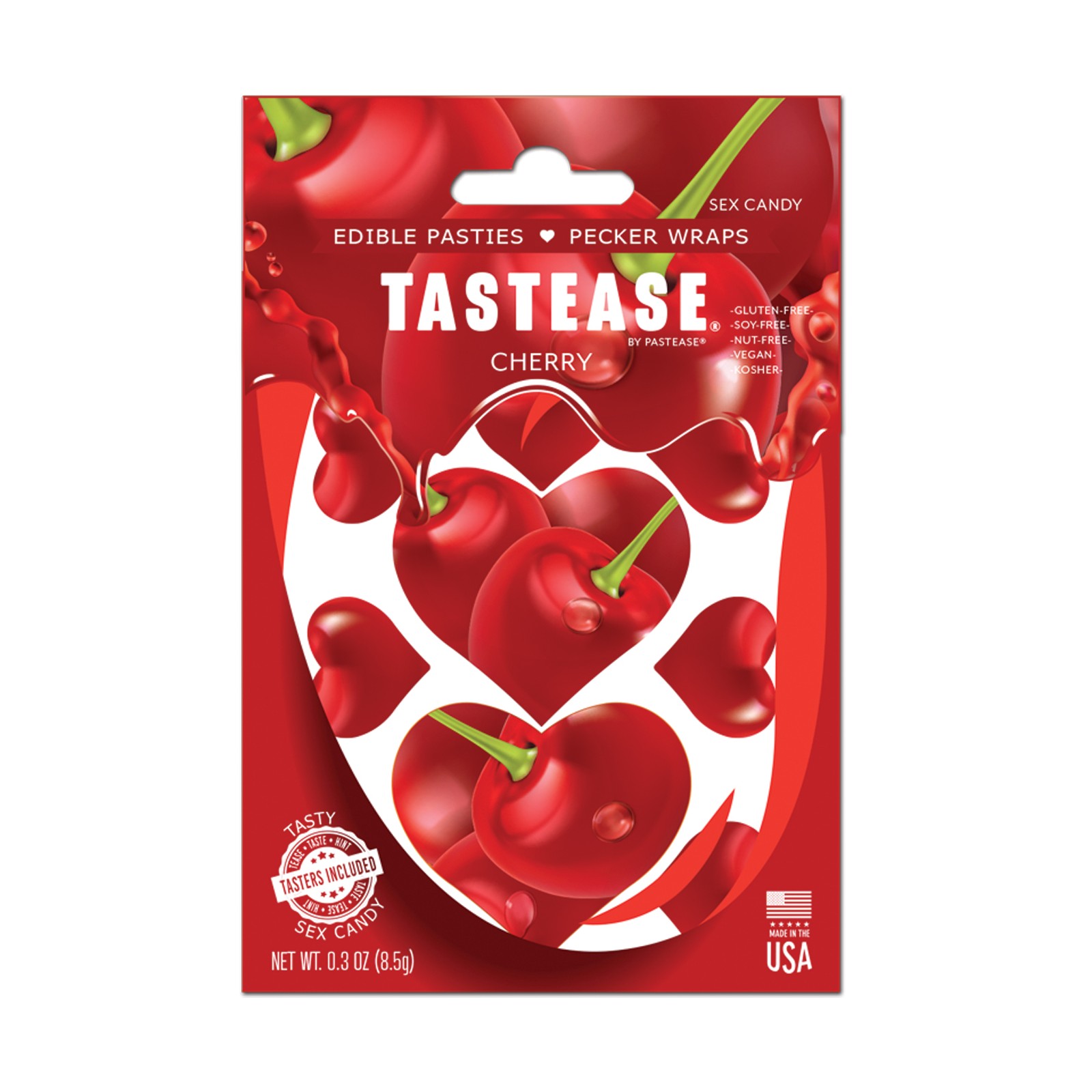 Pastease Tastease Edible Pasties & Pecker Wraps Cherry O S