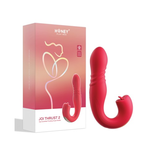 Joi Thrust 2 G-Spot Vibrator Clit Licker Red