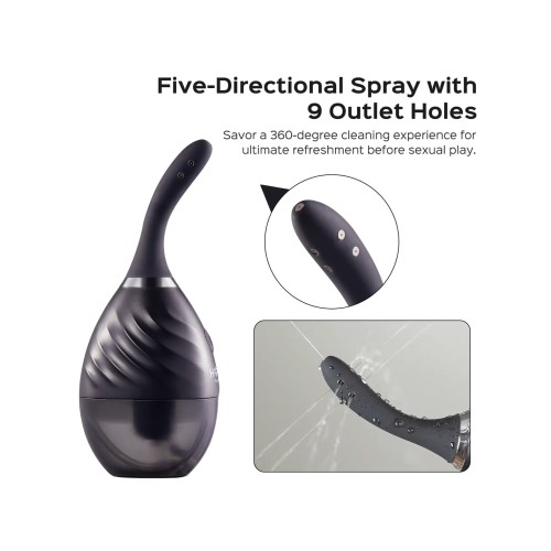 Bulby Auto Spray Anal Douche System Black