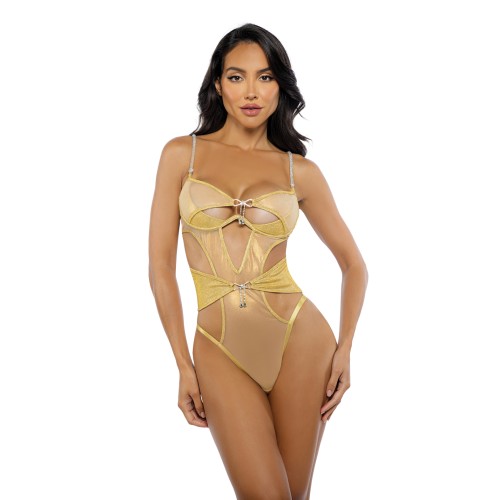 Gilded Beauty Metallic Shimmer Teddy