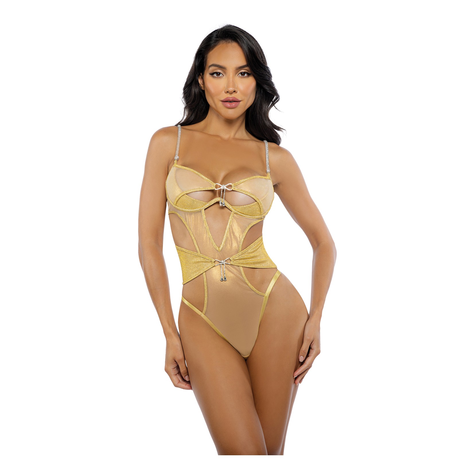 Gilded Beauty Metallic Shimmer Teddy