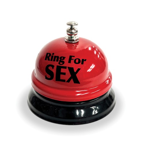 Ring the Bell for Sex Desk Bell - Red/Black