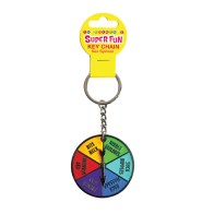 Super Fun Sex Spinner Key Chain Multi Color