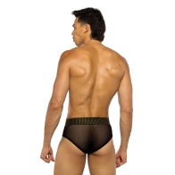 Sacred Heart Studded Briefs Black LG