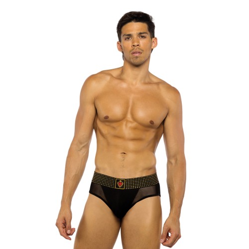 Sacred Heart Black Briefs for Men