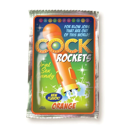 Caramelo Oral Cock Rockets Naranja