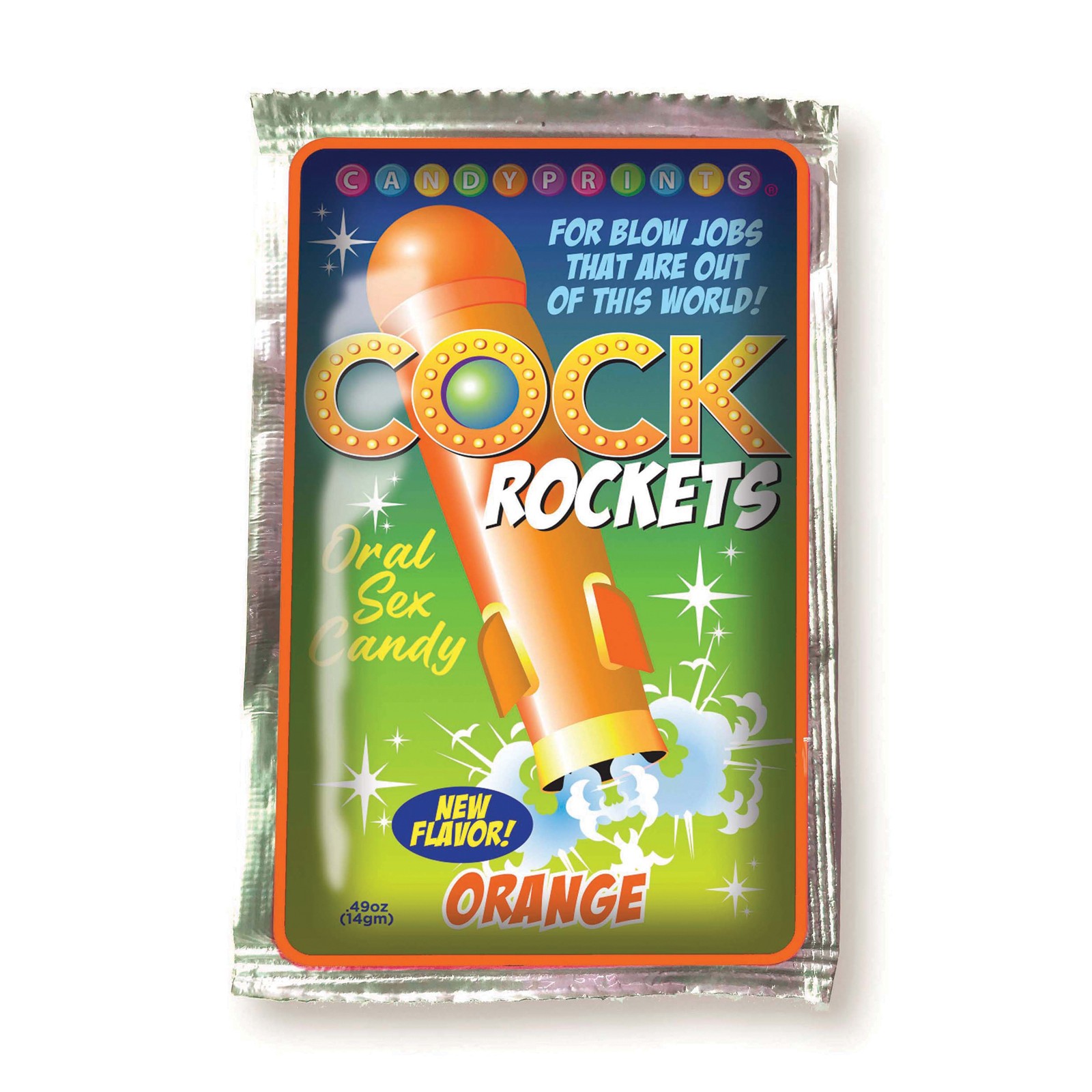 Caramelo Oral Cock Rockets Naranja