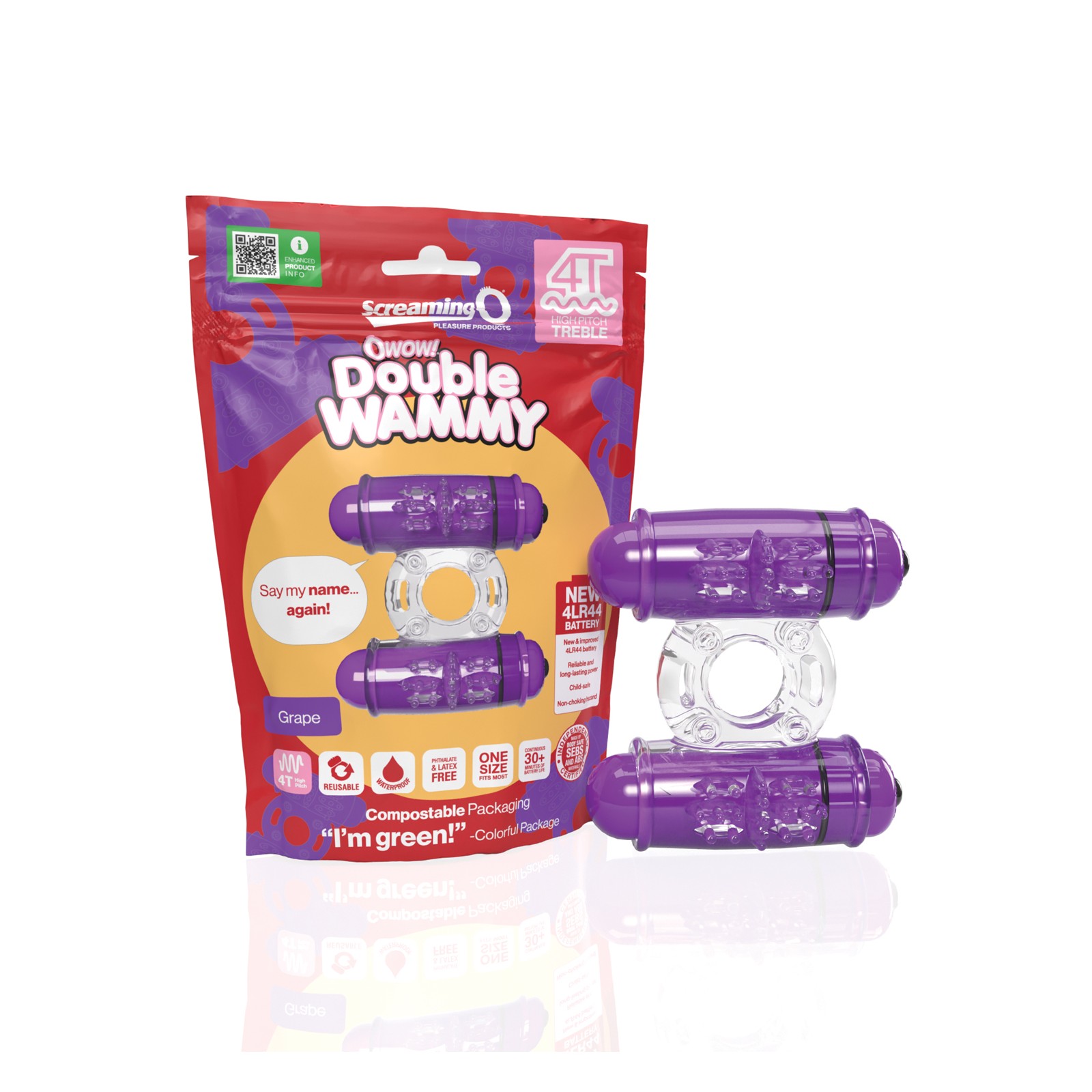 Screaming O 4T Double Wammy Vibrator Grape