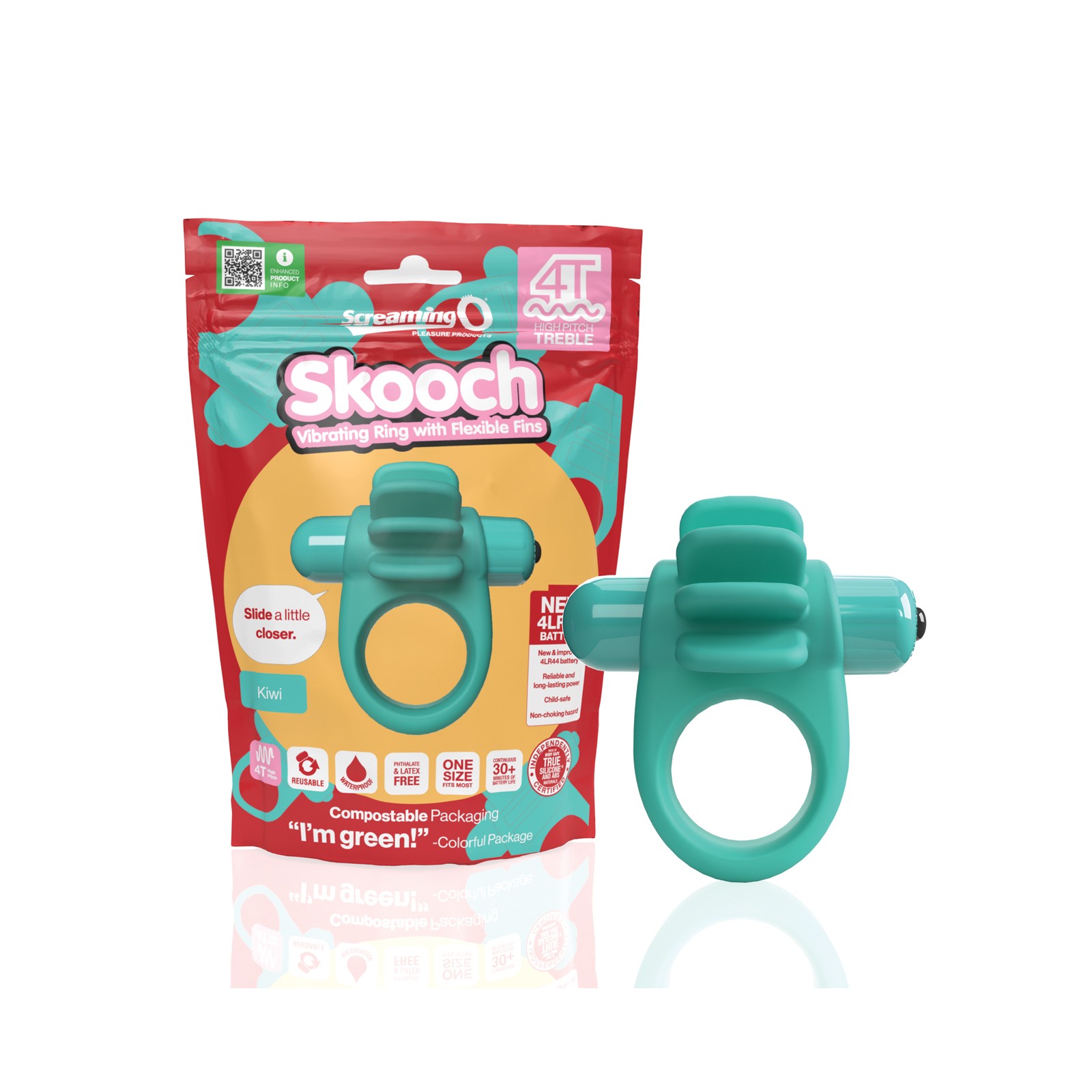 Screaming O 4T Skooch Kiwi Vibrating Ring