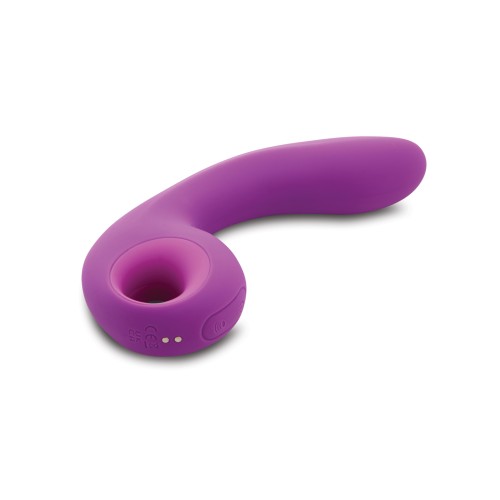 Vibrador Nu Sensuelle Raine Nubii Tapping con Turbo Boost y Calentamiento - Púrpura