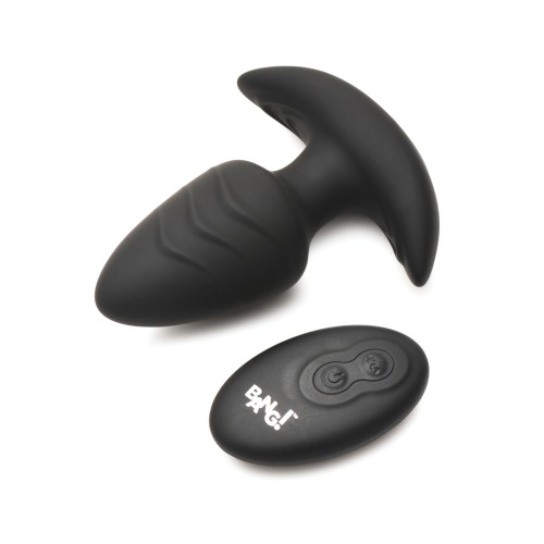 Bang Rotating and Vibrating Butt Plug with Remote in Black