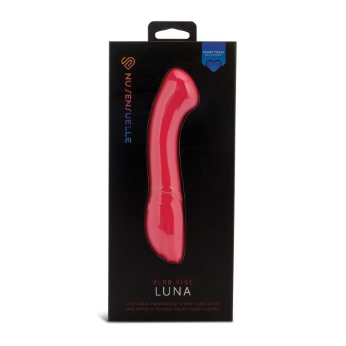 Vibrador de Toque de Terciopelo Nu Sensuelle Luna Rosa Fucsia