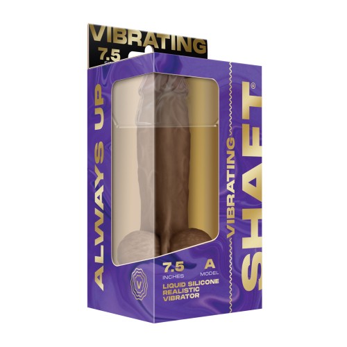 Liquid Silicone 7.5" Vibrating Dong with Balls