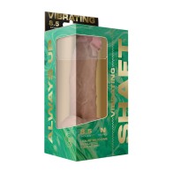 Dong Vibrador de Silicona Flexskin 8.5" con Pelotas