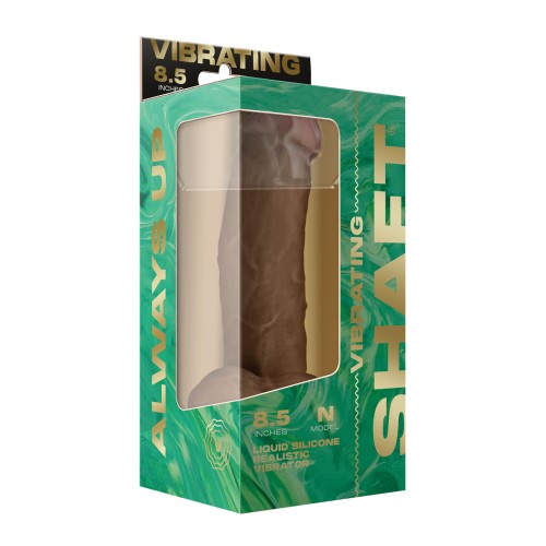 Dong Vibrador de Silicona Líquida de 8.5" con Testículos