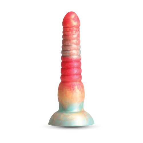 Dildo Colores Apilados 6" - Rojo/Dorado - Explora Sensaciones