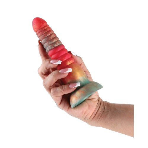 Dildo Colores Apilados 6" - Rojo/Dorado - Explora Sensaciones