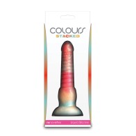 Dildo Colores Apilados 6" - Rojo/Dorado - Explora Sensaciones