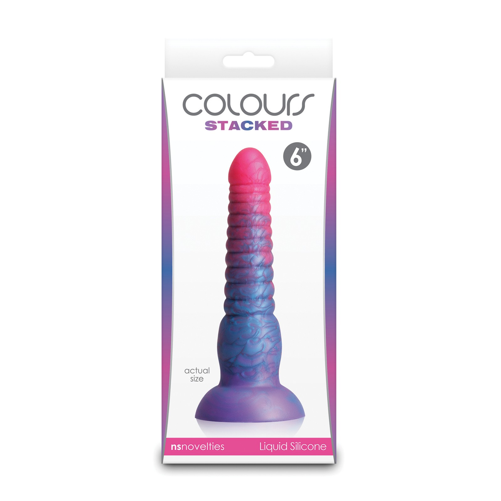 Dildo Apilado de Colores de 6 Pulgadas - Placer Vibrante