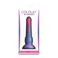 Dildo Apilado de Colores de 6 Pulgadas - Placer Vibrante