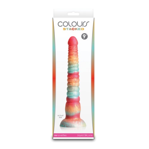 Colours Stacked 9-Inch Dildo for Pleasure