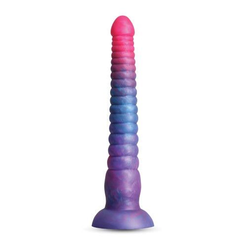 Vibrant Colours Stacked Dildo in Pink and Blue